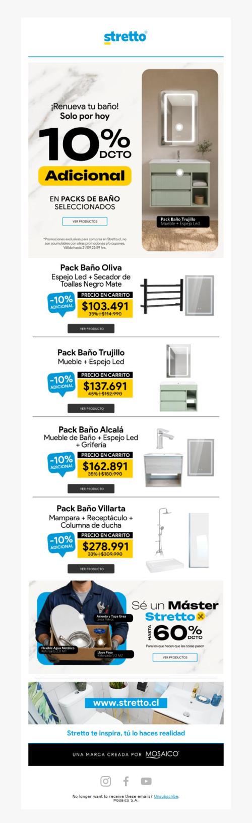 10% dcto ADICIONAL ✨ ¡Tu baño soñado ahora!