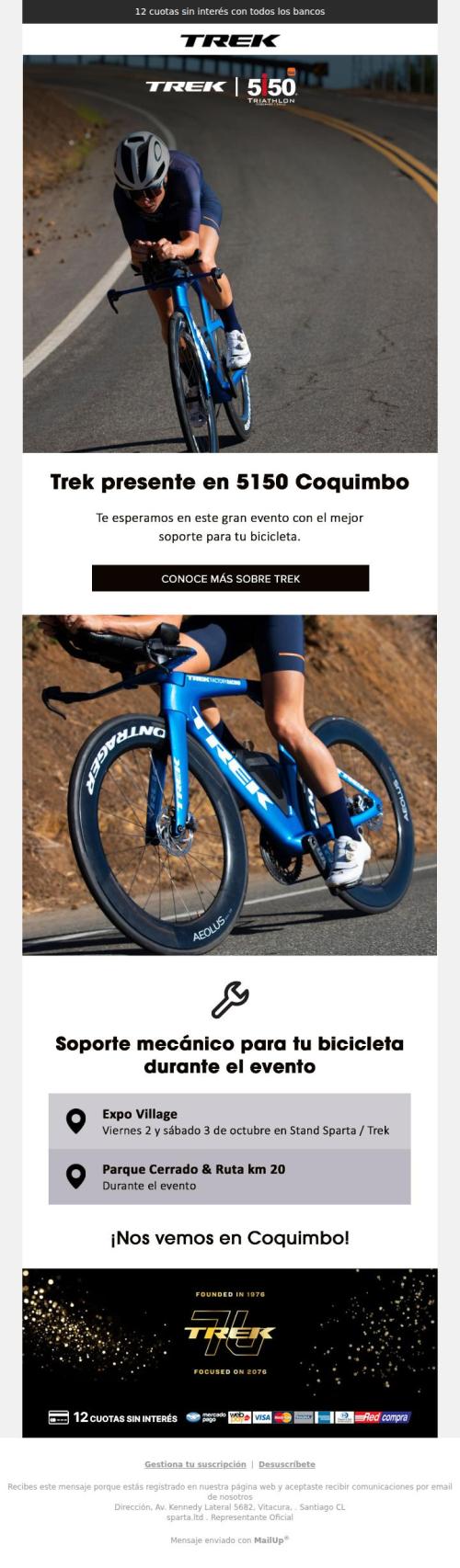 🚴 Trek presente en 5150 Coquimbo