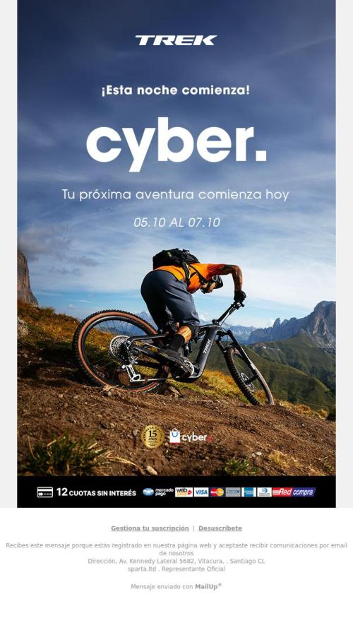 🚨 Esta noche: prepárate para CYBER TREK