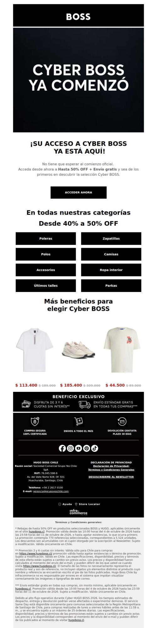 ¡𝗡𝗼𝘀 𝗮𝗱𝗲𝗹𝗮𝗻𝘁𝗮𝗺𝗼𝘀 𝗮 𝗖𝘆𝗯𝗲𝗿 𝗕𝗢𝗦𝗦! | Hasta 50% OFF + Envío Gratis