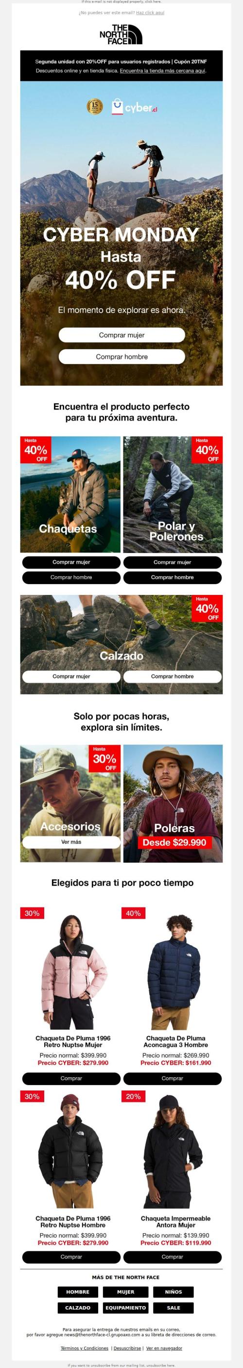 Comenzó el Cyber Monday. Hasta 40%OFF 