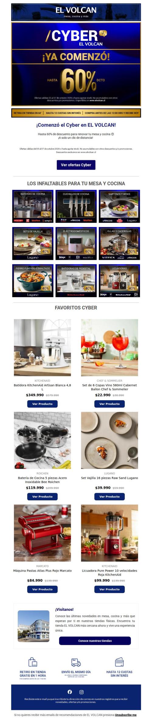 ¡Ya comenzó! Cyber EL VOLCAN 👩‍🍳