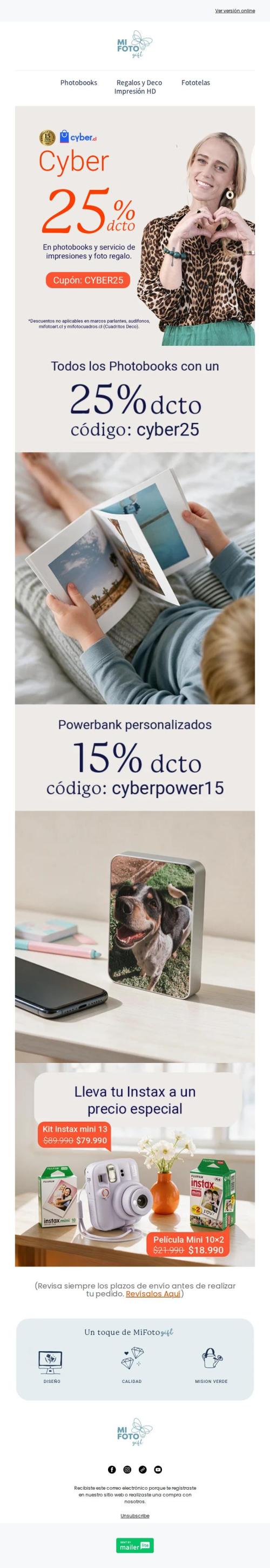 ¡Comenzó el Cyber! 25% de descuento en Photobooks y más 📸