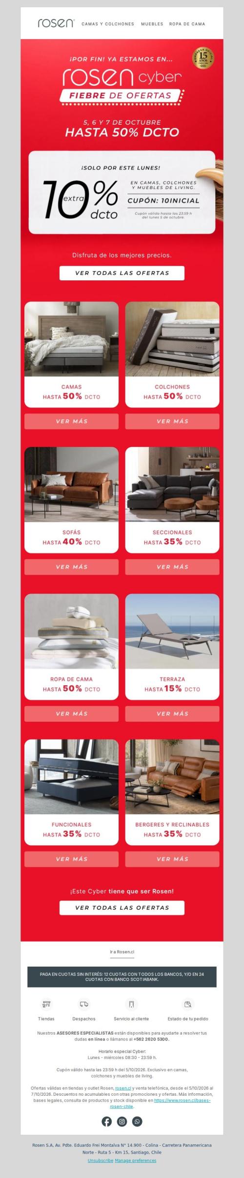 ¡10% dcto. EXTRA para empezar este ROSEN CYBER!