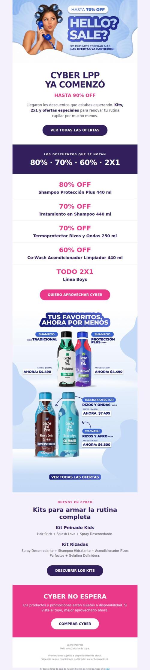 CYBER LPP YA COMENZÓ 💥 Hasta 70% OFF