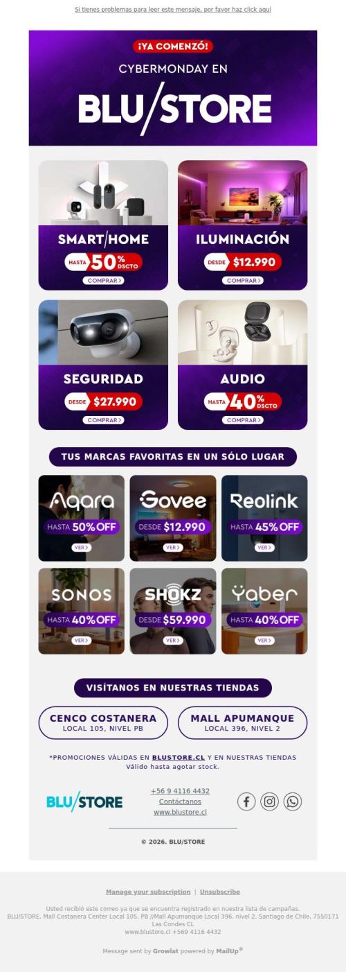 ¡Comenzó el Cyber! Hasta 50% OFF 🔥