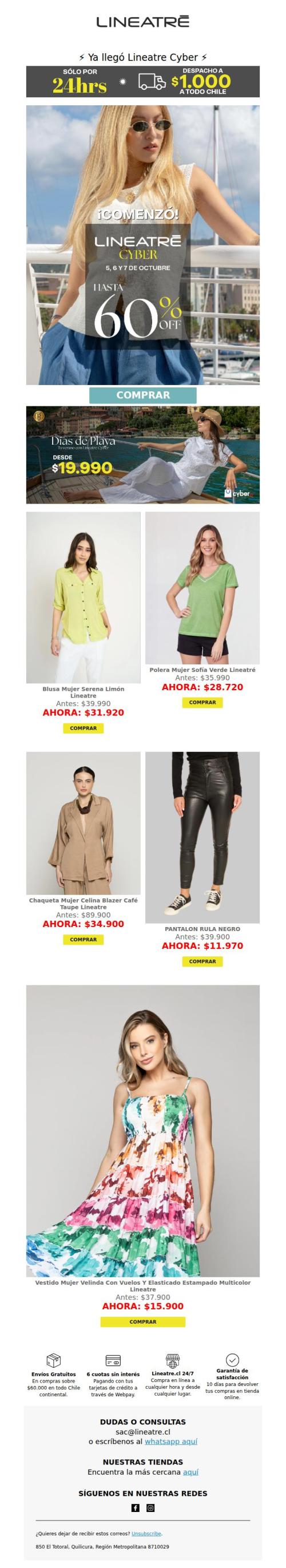 DESPACHO A $1.000 24hrs 🚨   - LINEATRE CYBER