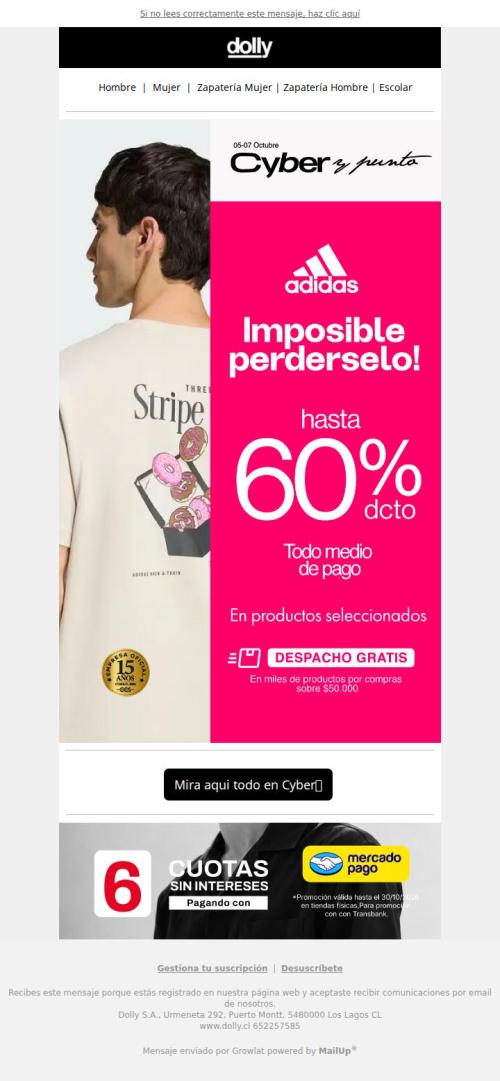 [Nombre]  Hasta 60% OFF en Adidas