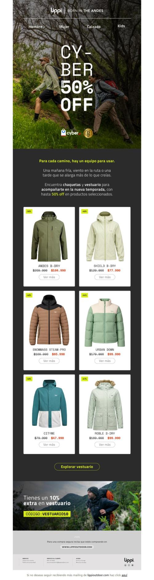 Tu próxima chaqueta te espera, hasta 50% off!