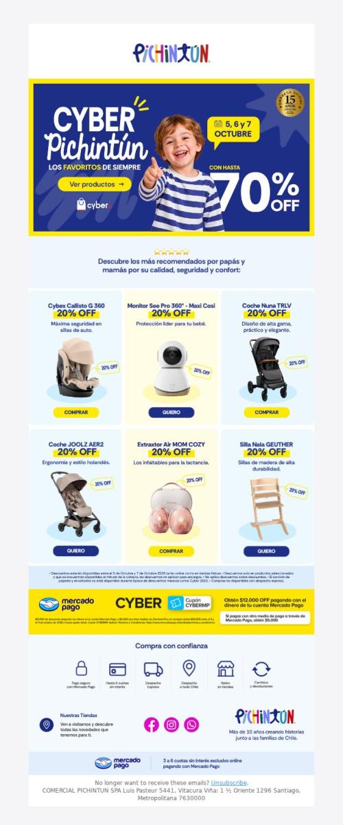 ⭐  Los favoritos de todos los Cyber con hasta 70% OFF.