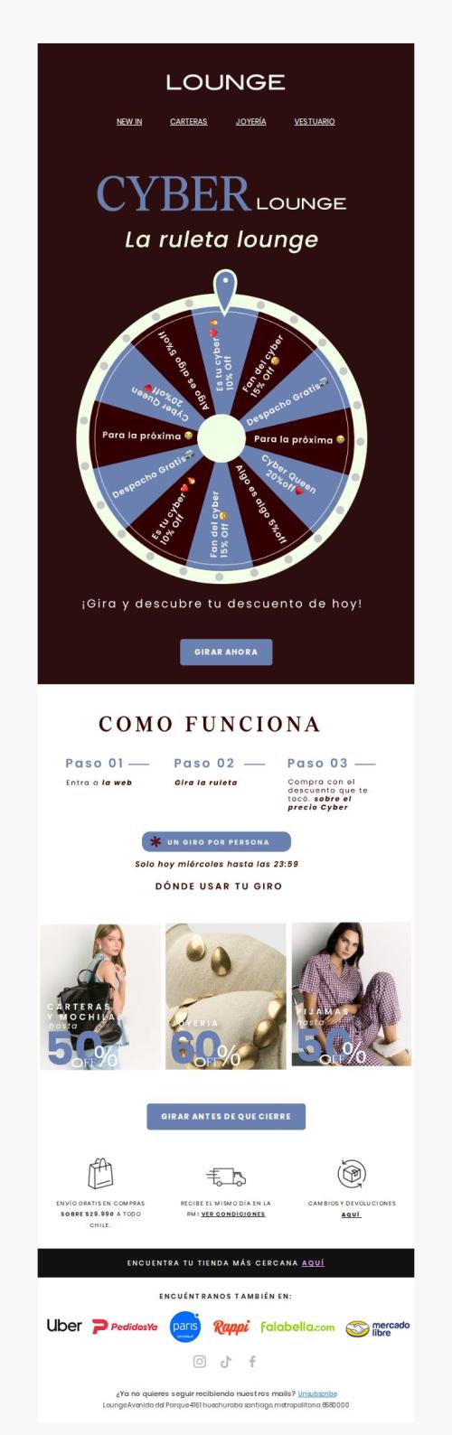 RULETA ON! Gana un descuento extra en el cyber
