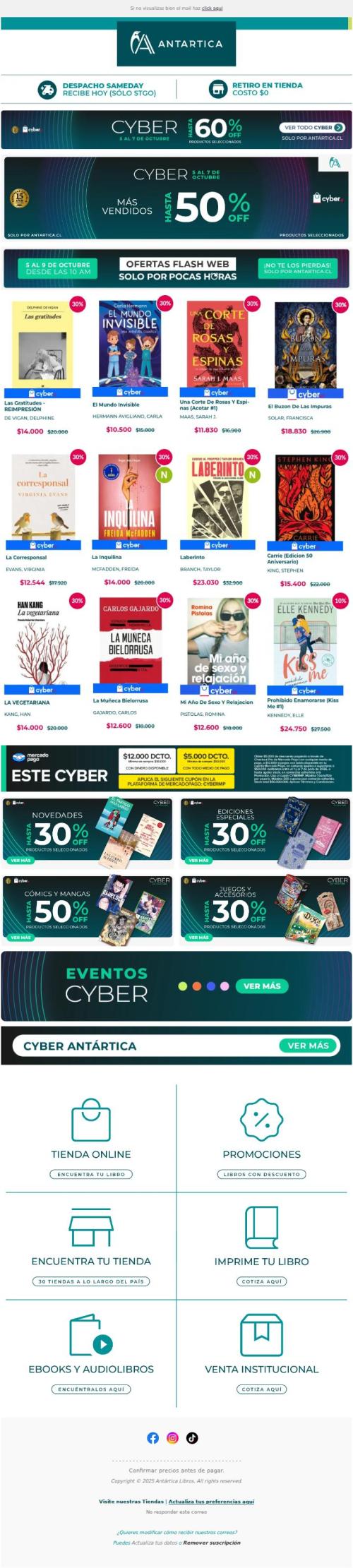 ¡Los libros Más Vendidos hasta 50% en CYBER! ⚡