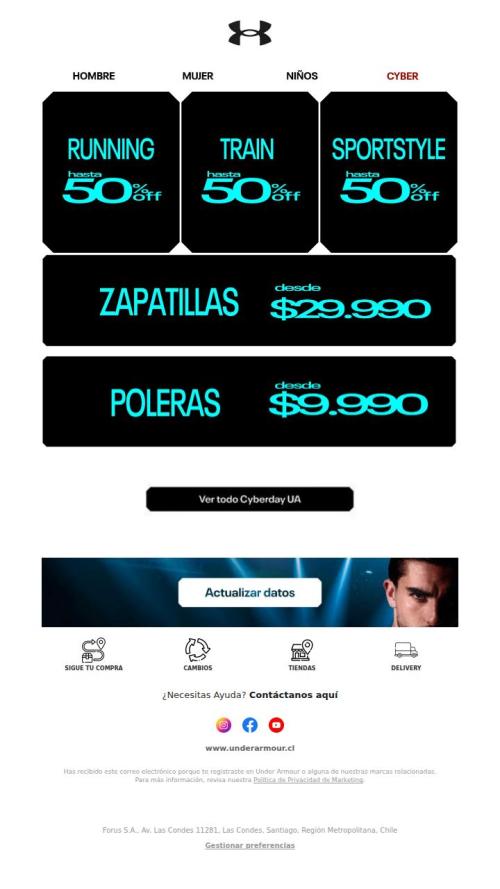 Cybermonday UA Hasta 50% OFF + 10% Adicional 💥