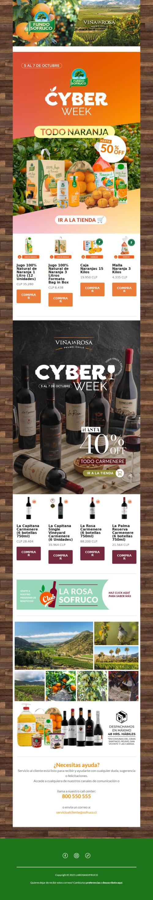 Vitamina CyberWeek 🍊: 50% OFF todo naranja 🧡
