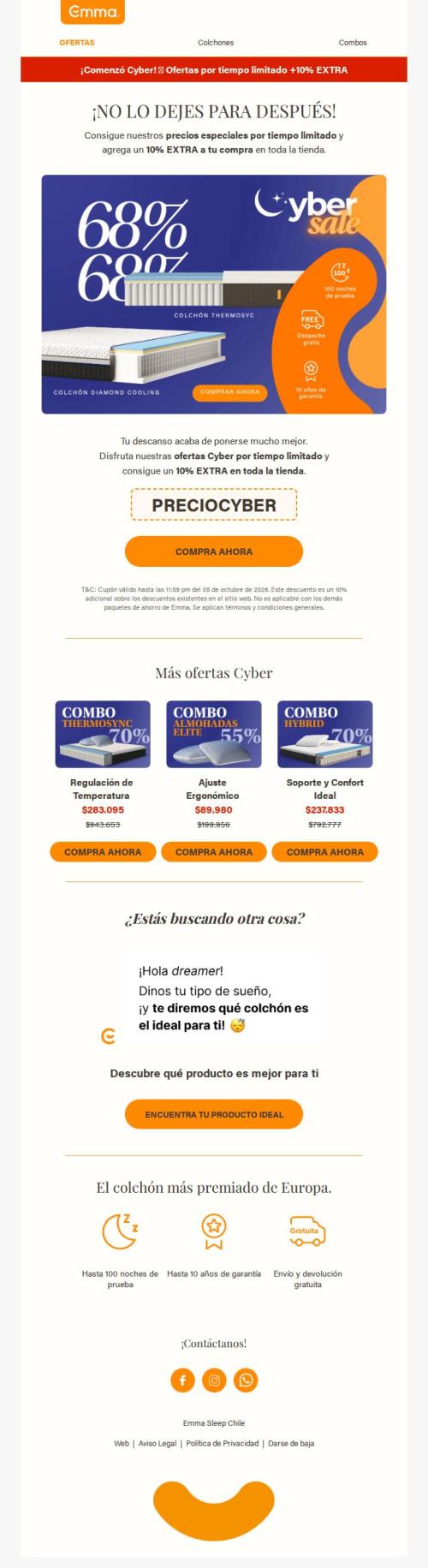 👀 ⚡Esto es Cyber. Y hay +10% EXTRA.