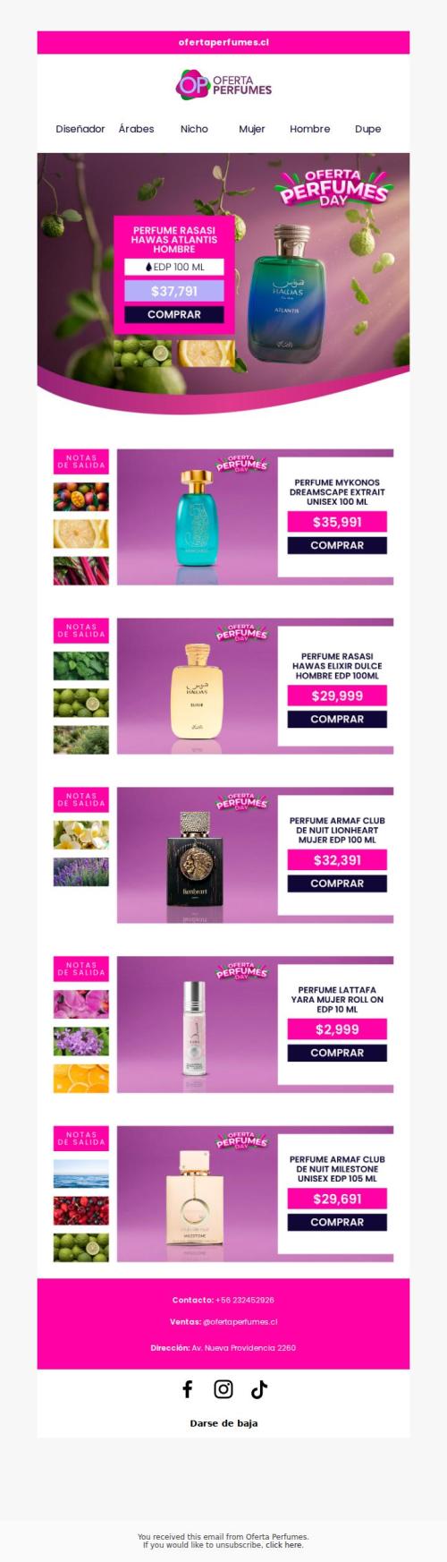 ¡No te pierdas nuestras liquidaciones por Oferta Perfumes Day!✨