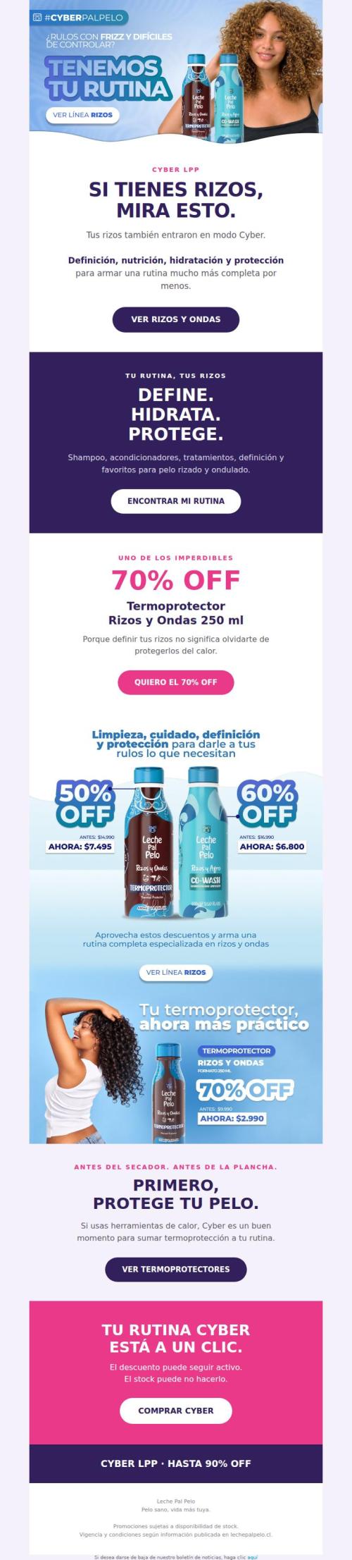 RIZOS EN CYBER 🌀 hasta 70% OFF