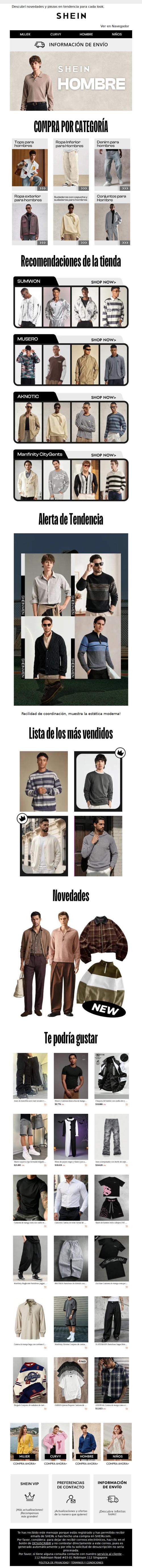 50% OFF en lo más top para él
