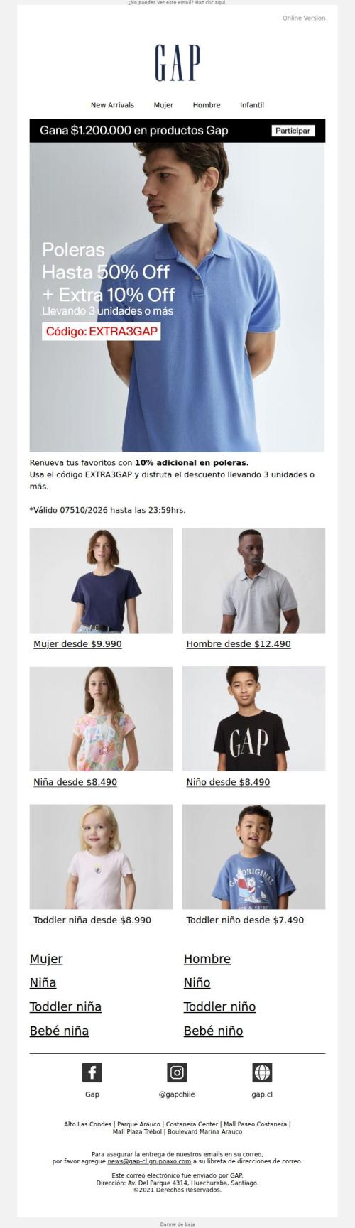 Poleras a precios increíbles + 10% EXTRA 🤩