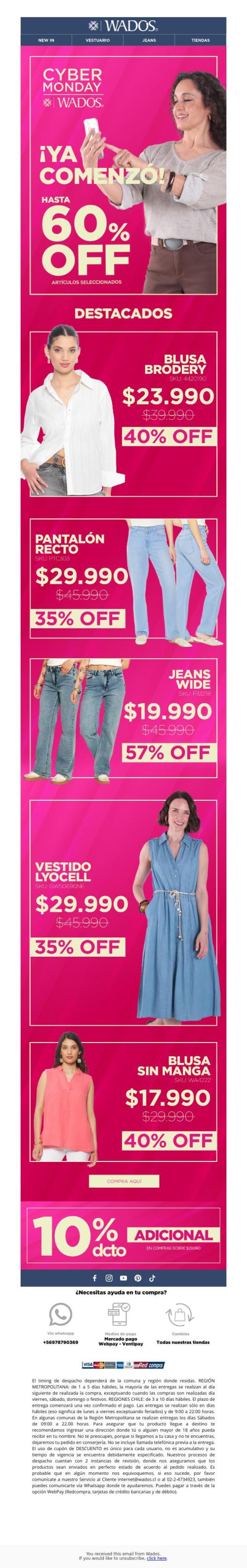 ✨ ¡Cyber está ON! Hasta 60% OFF
