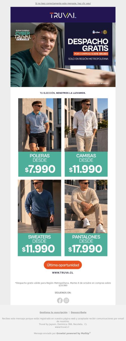 ¡Compra hoy y recibre gratis! 🚛🔥 Cyber Truval hasta 60% dcto