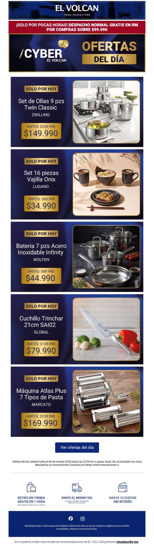 Ofertas del día 🤩 Cyber EL VOLCAN