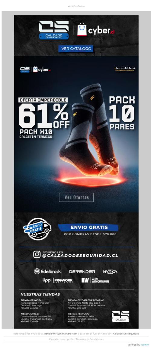 🚨 ¡10 pares con 61% OFF! Aprovecha Cyber