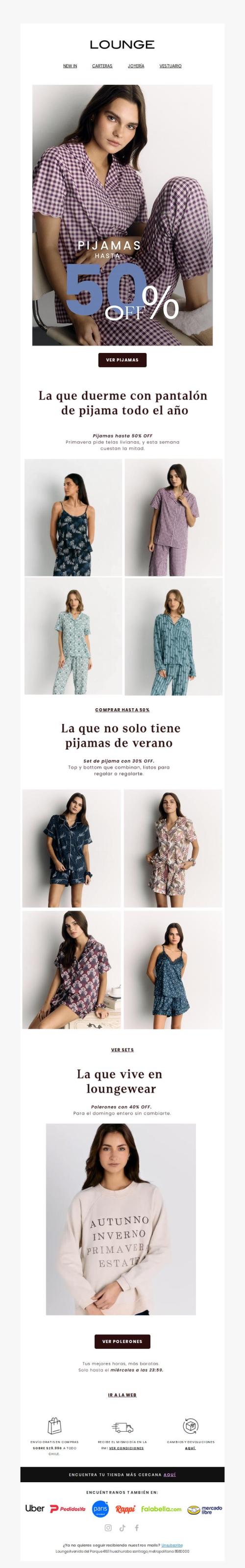 El pijama que querías, hasta 50% menos 🤍