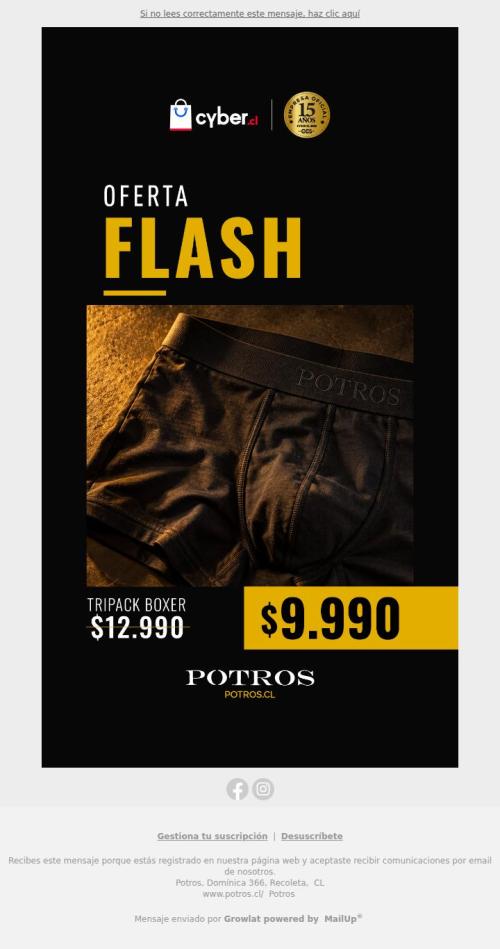 ¡Oferta flash! Tripack boxer por solo $9.990⚡️