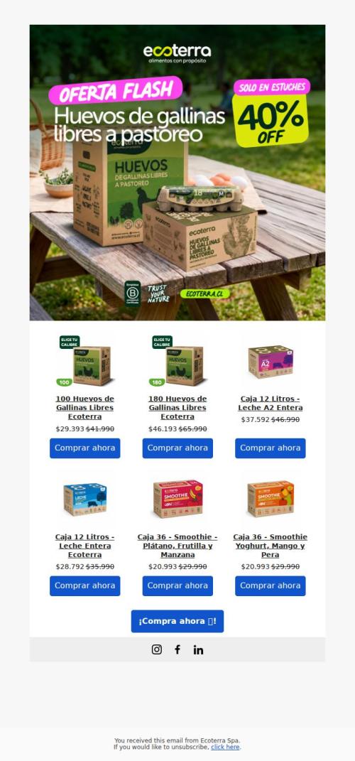 ¡OFERTA FLASH! Hasta 40% OFF 🤩