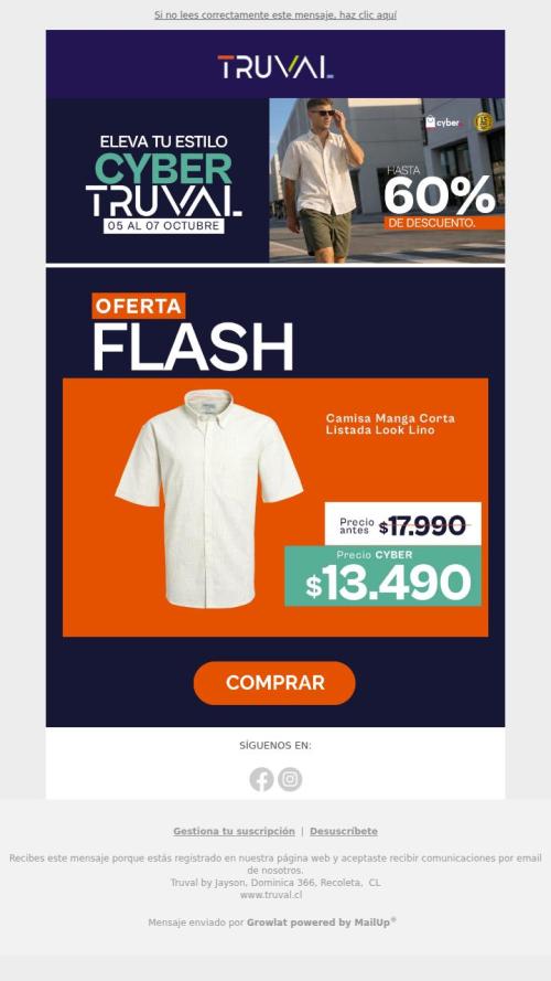 No te pierdas esta oferta flash en Cyber Truval 🔥