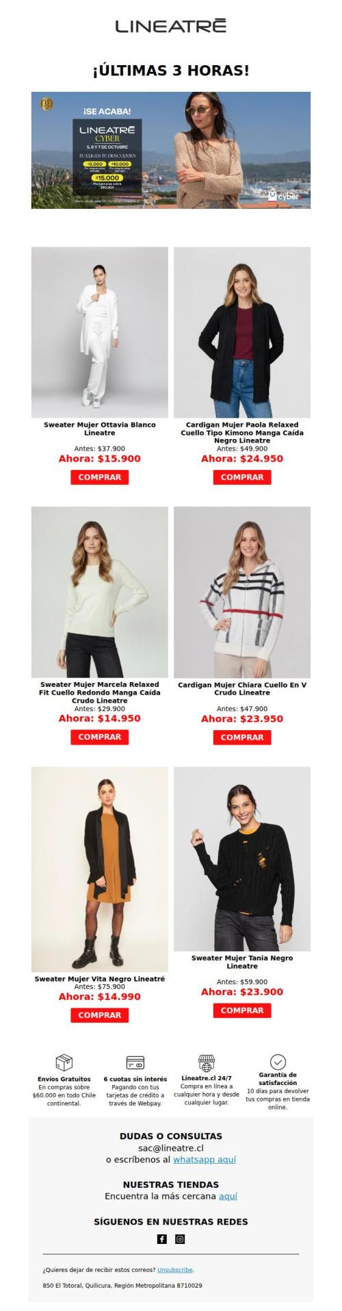 ¡Solo quedan 3 horas para tu descuento 🚨!