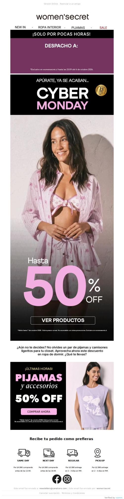 🚚 Despacho a $1.000 + hasta 50% OFF en Cyber  
