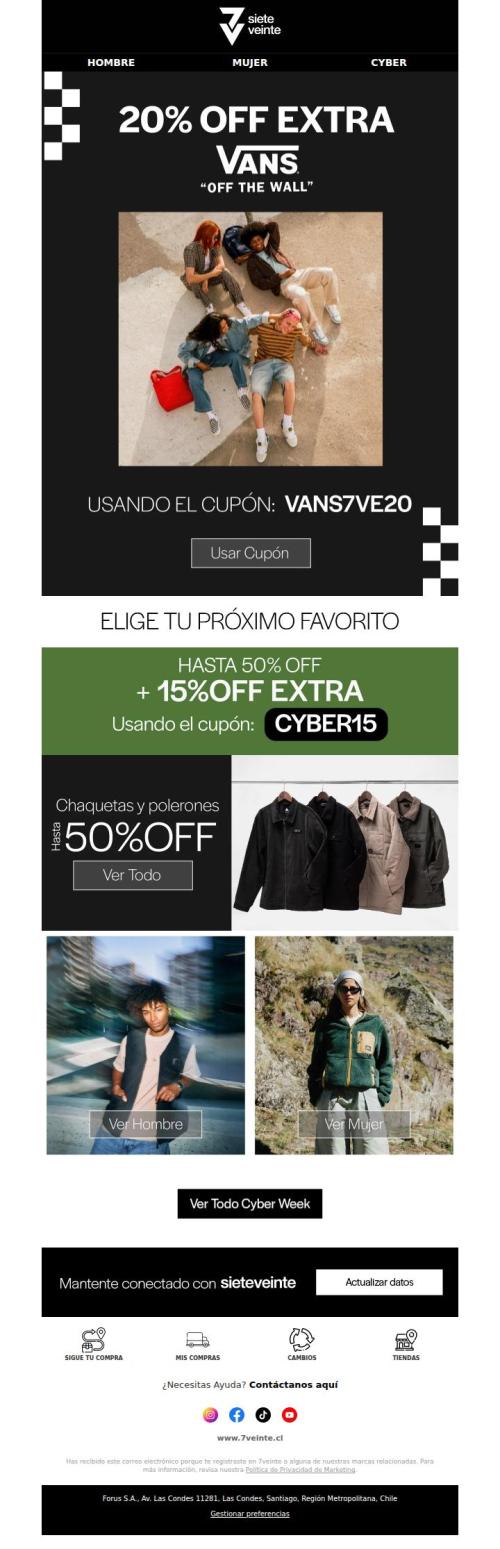 20% OFF extra en Vans