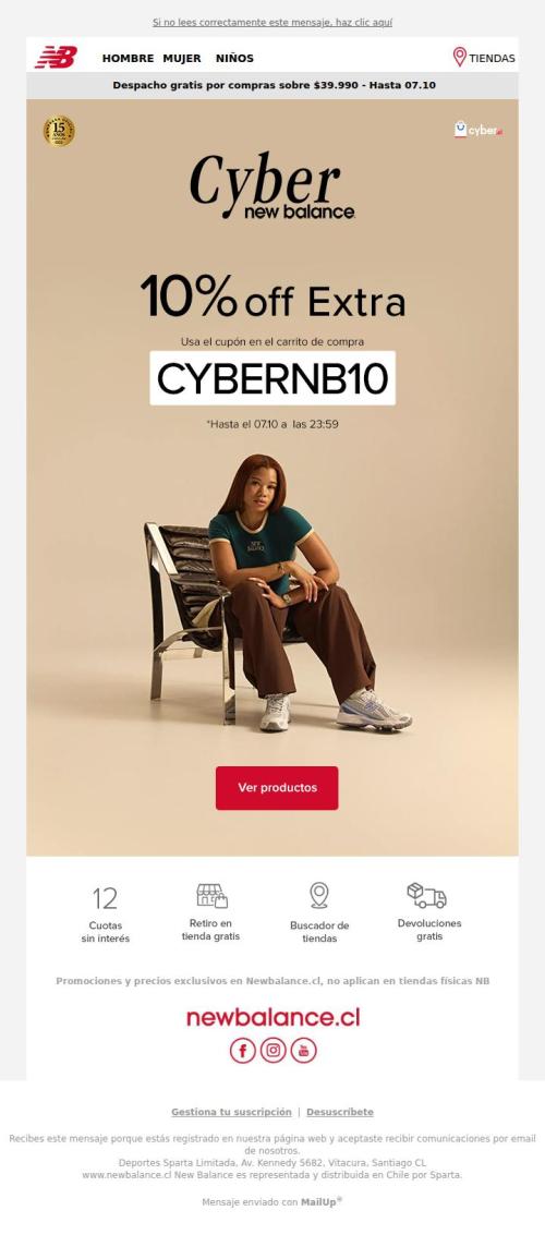 Cupón 10% extra Cyber⏰Sólo por hoy