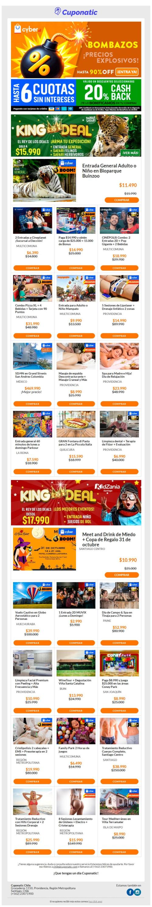 B⭕MBAZ⭕S CYBER  Último Día con - 20% EXTRA ☝➜ Parque Safari | KidZania