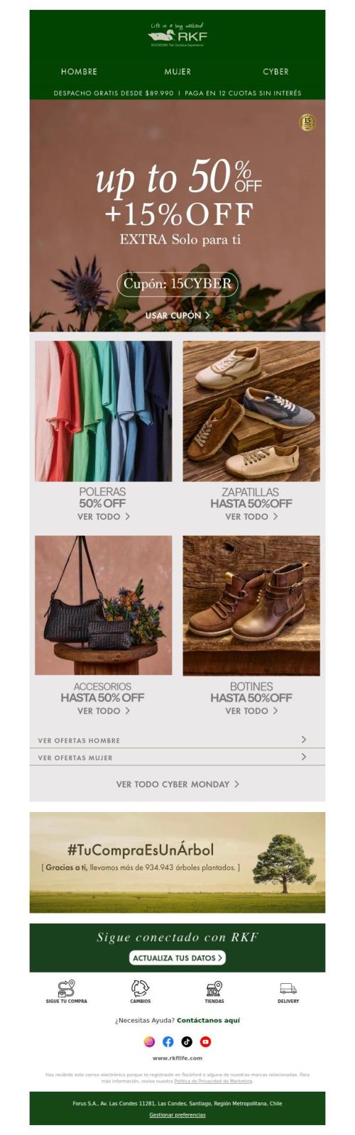 Hasta 50% OFF + 15% extra ⚡️