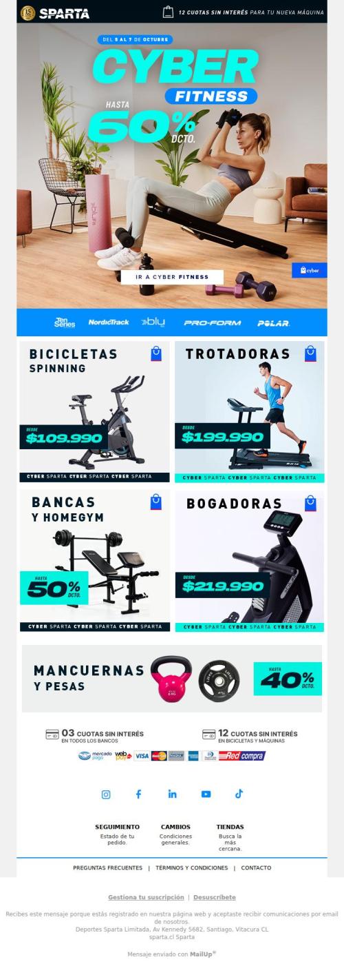 CYBER🏋️‍♀️hasta 60%OFF en Máquinas y Accesorios 