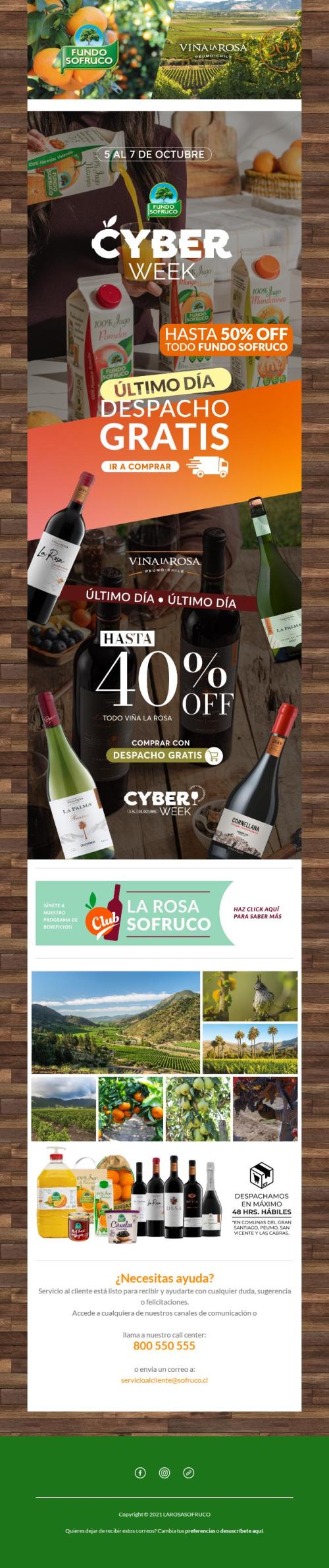 ¡Último día Cyber: DESPACHO GRATIS! 🚚