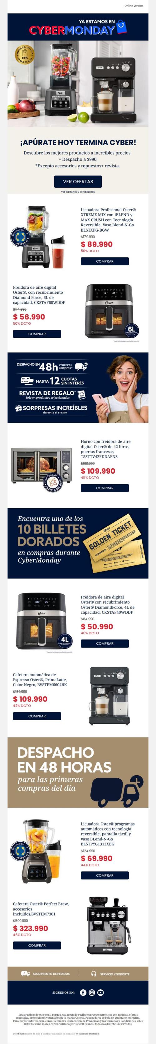 🚨¡Hoy termina Cyber Monday! 