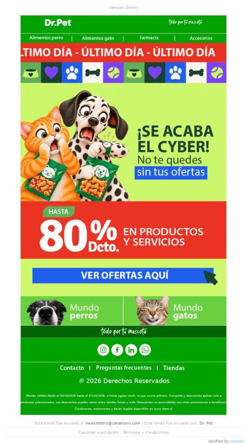 🚨 ¡Último día! Aprovecha hasta 80% Dcto.