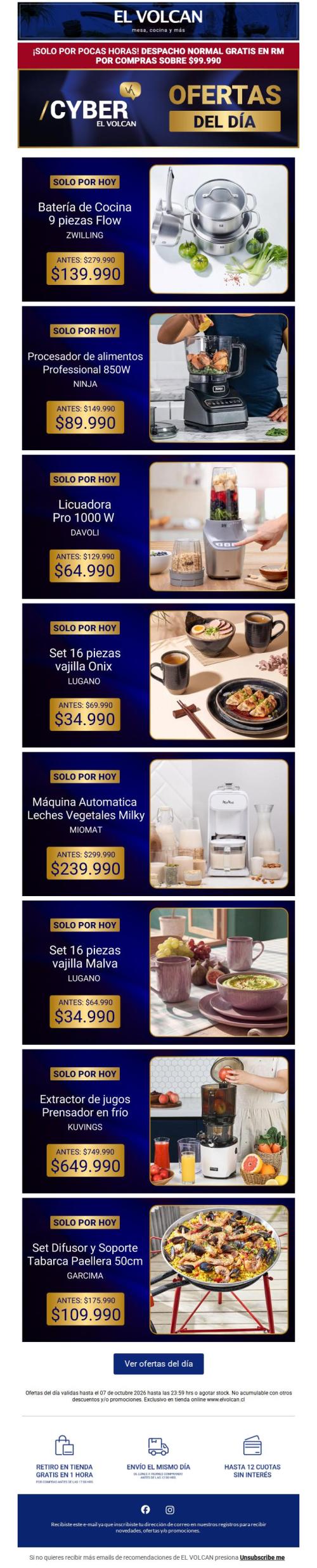 Ofertas del día 🤩 Cyber EL VOLCAN