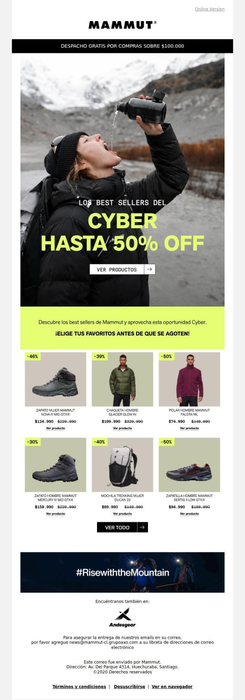 Los best sellers Mammut de este Cyber 🏔️