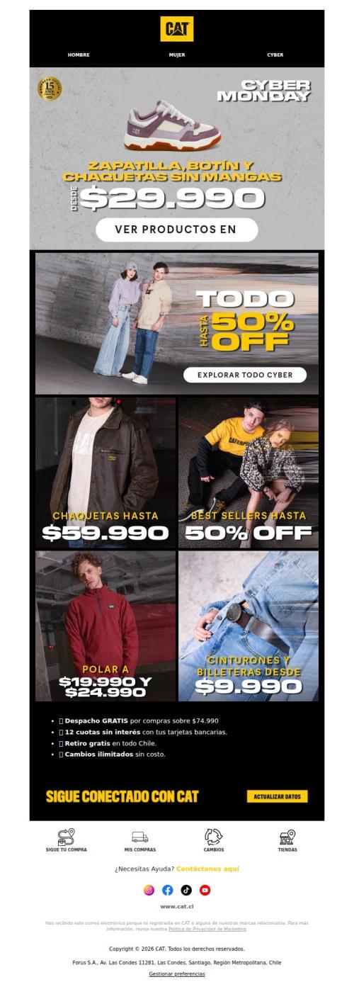 OFERTA RELÁMPAGO! Zapatillas, botines y chalecos desde $29.990
