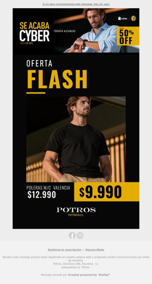 ¡Último día Cyber! Aprovecha esta oferta flash⚡️