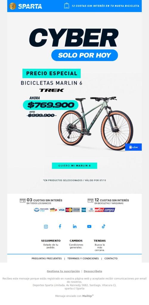 ⚡Solo hoy: Trek Marlin 6 a $769.900