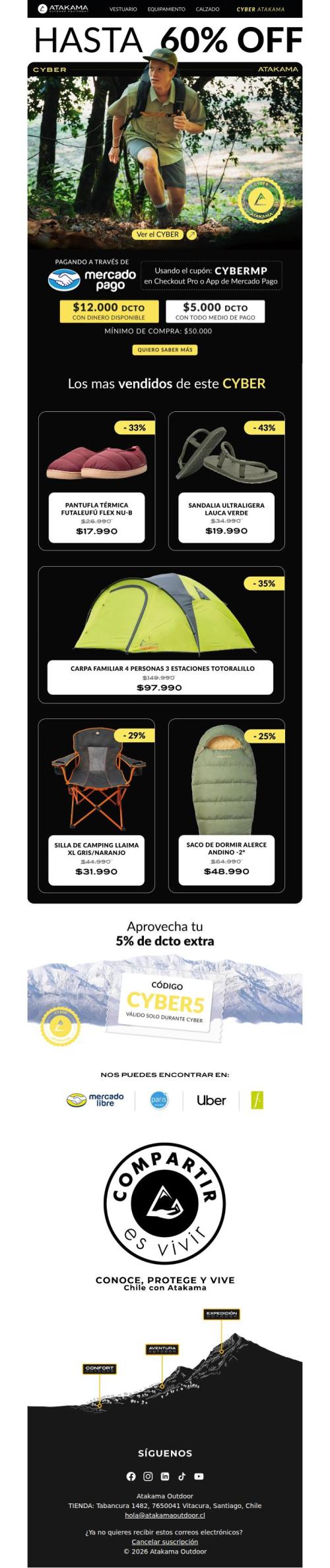 Hasta 60% OFF + $12.000 de regalo 🔥