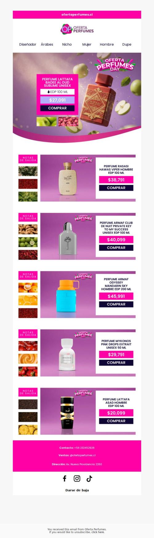 Descubre tu nuevo aroma en Oferta Perfumes Day