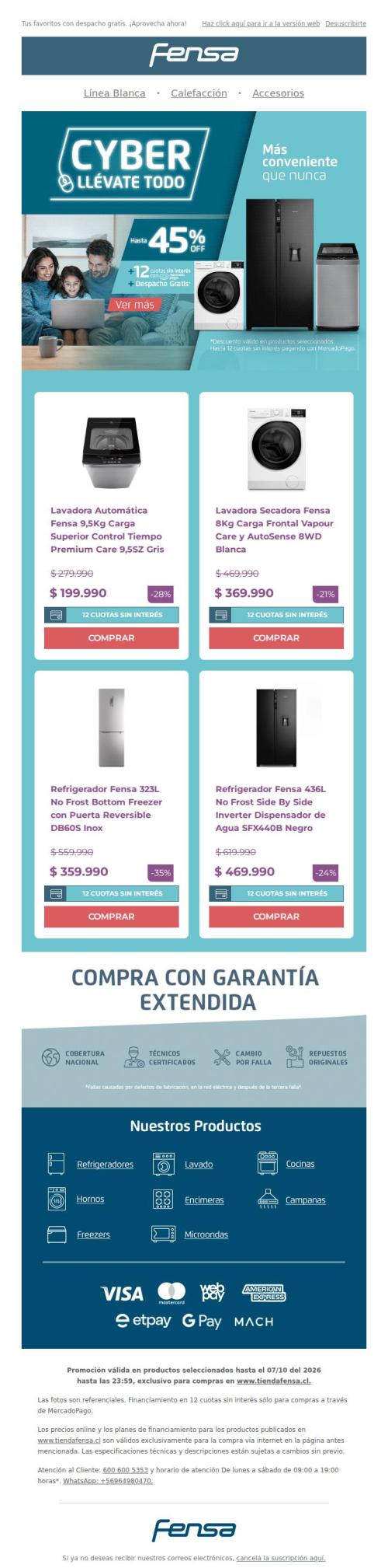 🚨 Último día de Cyber Fensa: hasta 45% OFF
