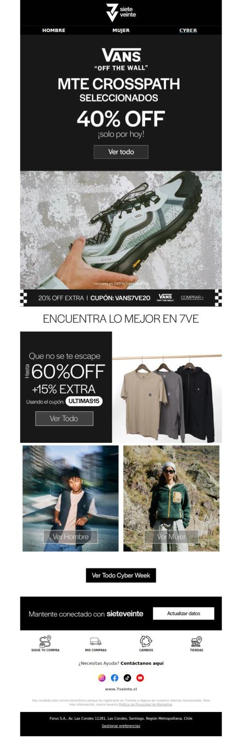 40% OFF en MTE CROSSPATH seleccionados